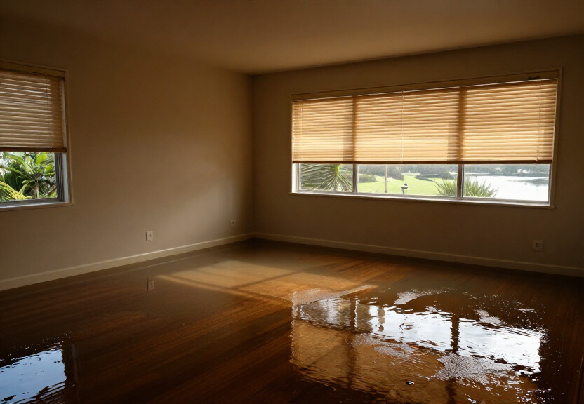Contaminated carpet in a Whale Beach property before cleanup